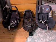 Maxi Cosi Pearl Smart i-size med isofix-bas samt babyskydd