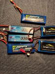 3S lipo laddningsbara batterier