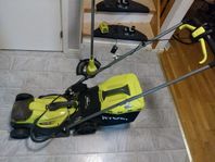 RYOBI gräsklippare, trimmer, batteri + laddare