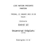 Pantera - Ståplats, Hovet