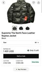 Supreme The North Face Leather Nuptse Jacket