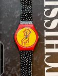 SWATCH GR115 •8• DOTCHAIR 1993 RARE VINTAGE