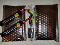 4st 11,1V lipo-batteri 2 000 mAh 30C 22.2Wh batterier