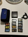 Gameboy Advance SP - Superfint Skick med 12 Spel & Bärväsk