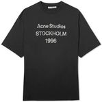 [ACNE] LOGO T-SHIRT - RELAXED FIT Faded black stl. S