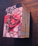 Attack on Titan manga volymer 1-7