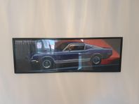 ford mustang gt500 inramad poster