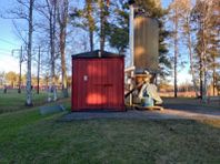 Pelletspanna 80kW i container med silo