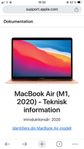 NY MacBook Air M1 2020 (oanvänd, obruten förpackning)