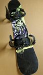 Snowboard 140 cm med bindning