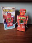 Retro plåtrobot - Chief Robot