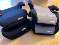 Fillikid Bälteskudde med isofix x 4 st svart/ grå