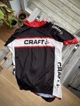 CRAFT cykeltröja svart/röd/vit, storlek medium