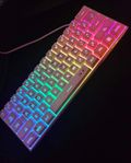 Tangentbord RGB 60% Storlek Vit