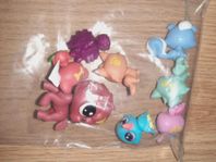 Lps, Figurer, 8 stycken, Retro, Vintage, Nyskick