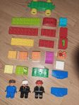 Duplo, bitar, Figurer, bil, fint skick, Retro, Vintage