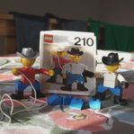 Lego, Lego 210, Cowboys, instruktionsbok, Retro, Vintage.