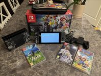 Nintendo Switch + 64GB kort, Zelda mm