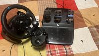 Logitech G923 + pedaler + växelspak - Xbox/PC