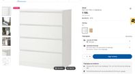 IKEA MALM 4 lådor 