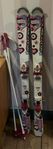 Rossignol skidor 110 cm + stavar 