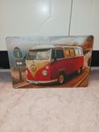  vw buss 23 fönsters, Kleinbuss plåtskylt 20x30cm