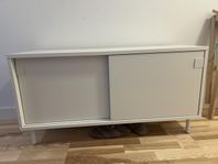 Storage bench with sliding solid doors Mackapär from Ikea