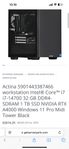 Gamingdator/Workstation i7-14700, RTX A4000 16gb, 32gb, 1tb