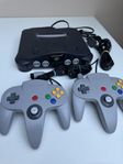 Nintendo 64 + 2st handkontroller 