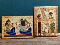 Egyptiska tavlor i canvas – 2 st (50 x 69 cm)