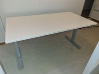 Skrivbord Höj- och sänkbart 150x80 cm – Vit/Silver