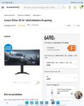 Välvd datorskärm 34'' WQHD 165hz