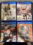 4 st NHL hockey spel ps4