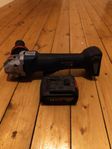 Bosch professional 18v vinkelslip med batteri