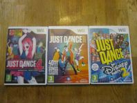 3st Just Dance spel till Wii.