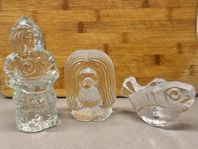 Glasfigurer "Troll, fisk och viking" Pukeberg, Skurf 