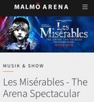 5 biljetter Les Misérables Malmö Arena 