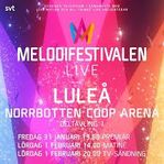 Två biljetter till Melodifestivalen i Luleå 1 februari 