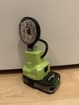 LED Lampa för Ryobi 18V batteri 