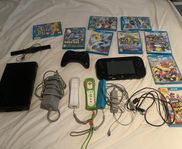 Wii U + 9 Spel + 4 Kontroller