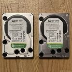 4 st WD hårddiskar á 2TB, 3.5 tum