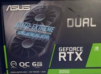 Asus Gforce RTX 3050 dual oc 6GB grafikkort