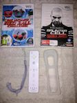 Wii original kontroll med motion inside + 2 spel