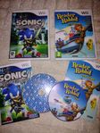 wii spel Sonic and the Black knight+ Readers rabbids tvåan 