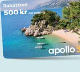 Rabattkod 500 kr Apollo