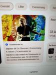 23 augusti lördag Ed Sheeran konsert 4 bra sittplatser 