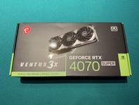 MSI GeForce RTX 4070 SUPER Ventus 3X OC 12GB - Oöppnad