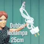 Ny Lundby Led lampa dubbla ljuskällor glödlampa