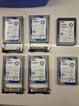 4 st SAS SSD hårdiskar 1.6 TB styck