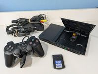 Fräsh playstation 2 med handkontroll & Minneskort.